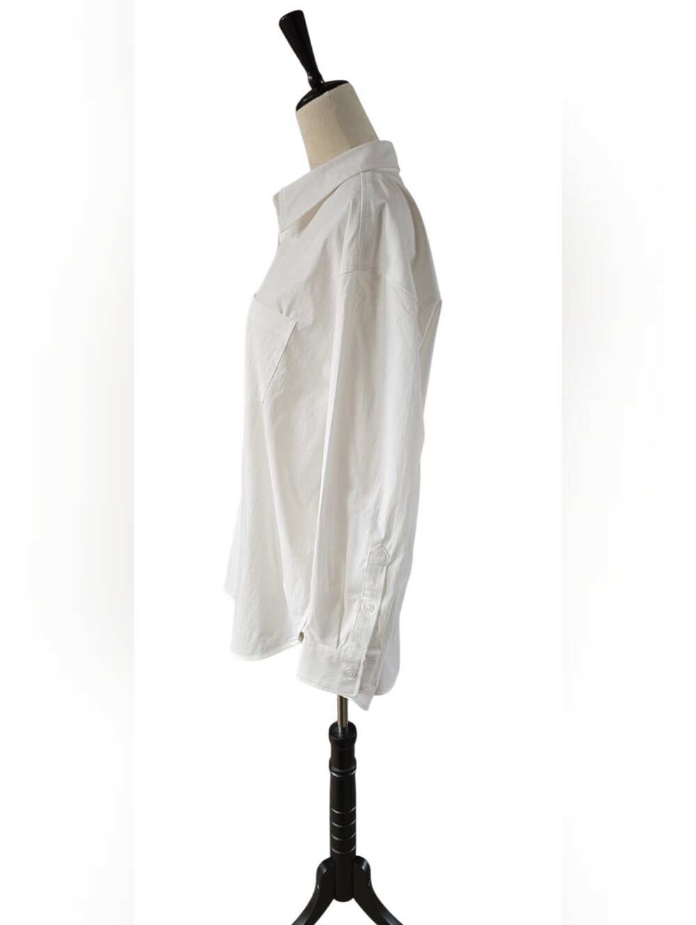*NWT* Athleta Women's Midday Relaxed Poplin Shirt, Bright White - sz L - Picture 4 of 14